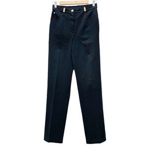 Vintage St. John Sport Pants Black Straight Leg Stretch Trouser Women’s Size 6